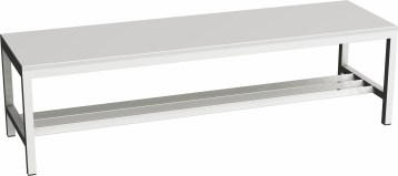 Šatnová lavice svařovaná PRLAV15A - délka 1,5 m, lamino, šedá