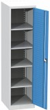 Dílenská skříň, 1950x505x600 mm, 4 police, šedá/modrá