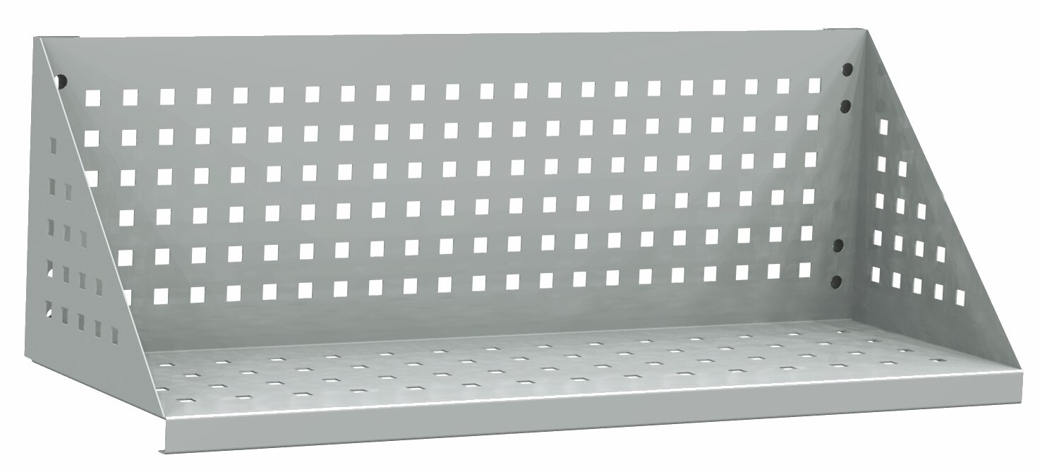 Šatnová lavice s opěradlem PRLAV10O - délka 1 m, lamino, šedá