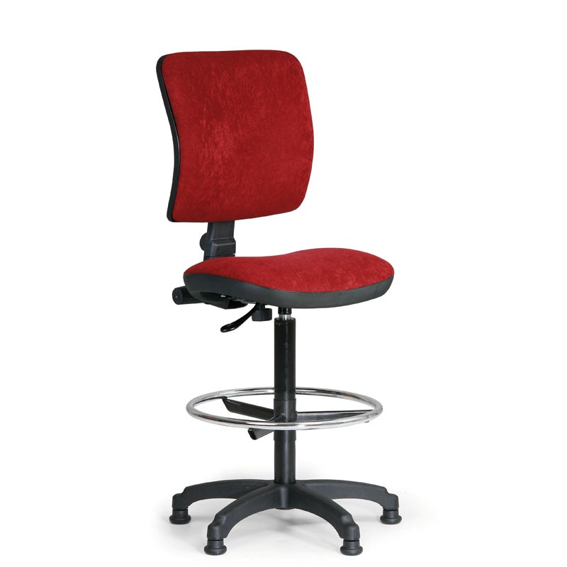 Kancelářská židle Nea s opěrným kruhem - bordó