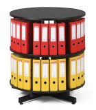 Archivační otočná skříň - 2 patra - šedá