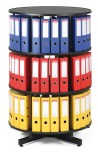 Archivační otočná skříň - 2 patra - šedá