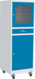 Počítačová skříň PRPCS02A, barva šedá/modrá