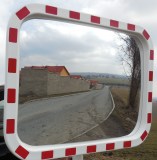 Dopravní zrcadlo obdélníkové - rozměr 800x1000 mm