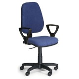 Kancelářská židle Trika s područkami - modrá