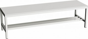 Šatnová lavice svařovaná PRLAV10A - délka 1 m, lamino, šedá