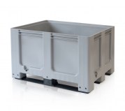 Plastový bigbox pevný - 3 ližiny, 120x100x76 cm, objem 525 l