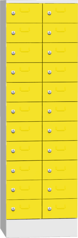 Skříň na třídění pošty PRSVO32B22 - šedá/žlutá